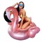 Dimple Giant Rose Gold Flamingo Pool Float 60X60 Inch Inflatable For Adults Kids